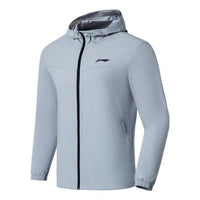 Li-Ning Logo Running Windbreaker 'Blue Haze' AFDS365-3