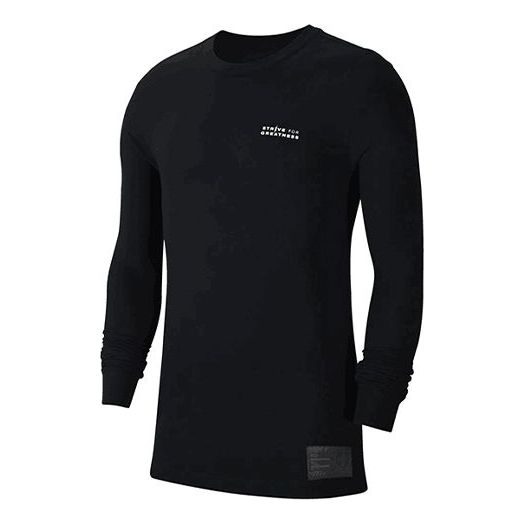 Men's Nike Lebron Dri-FIT Round Neck Basketball Sports Long Sleeves T-Shirt CV2080-010