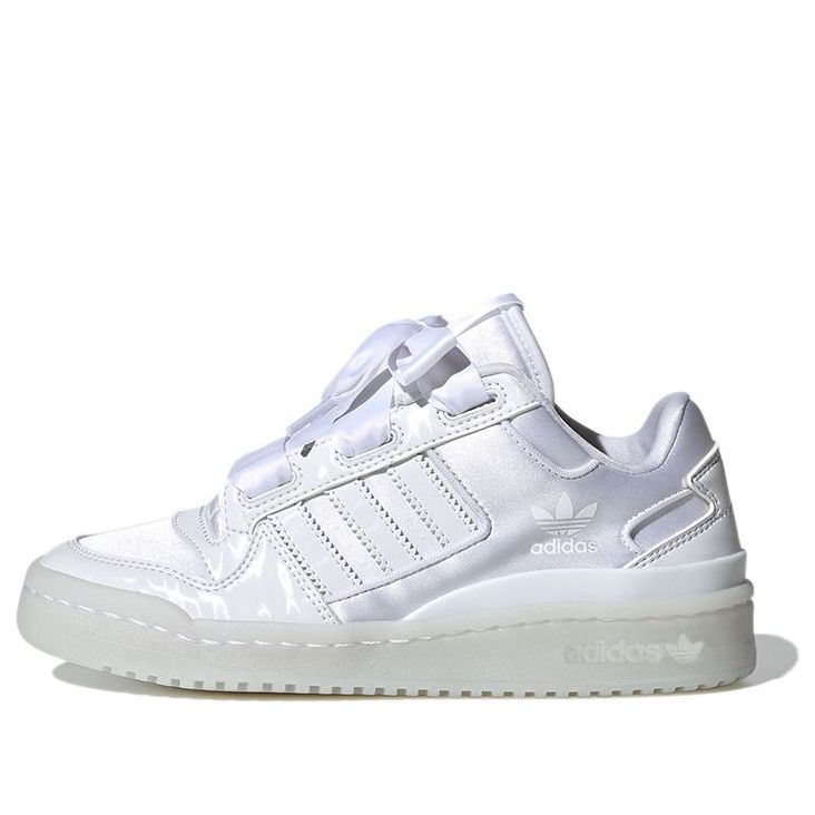 (GS) adidas Forum Satin Low J 'Triple White' H68194