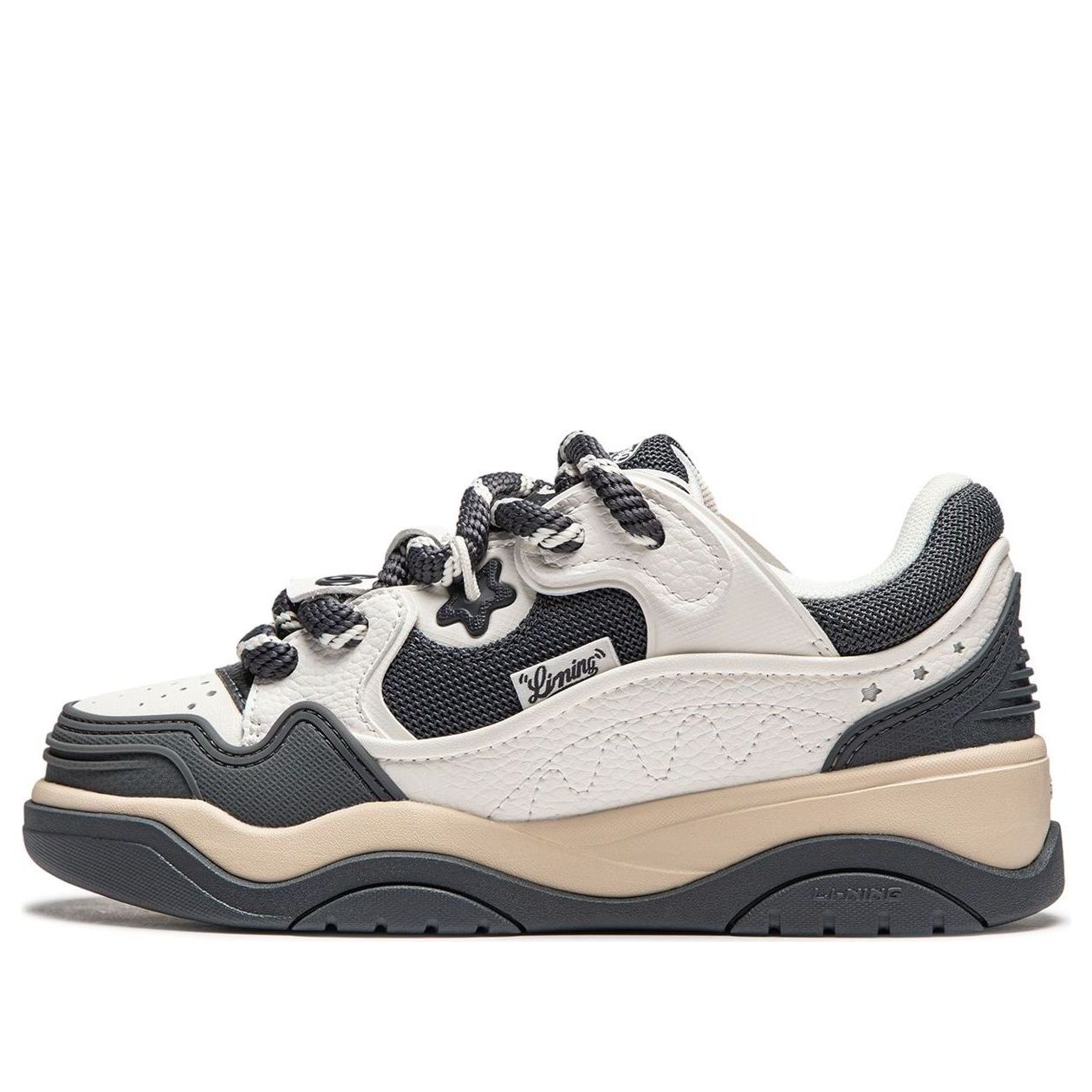 (WMNS) Li-Ning Journey 2.0 'White Black Beige' AGCU092-7