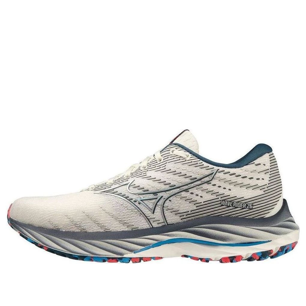 (WMNS) Mizuno Wave Rider 26 Super Wide 'White Blue' J1GD226521