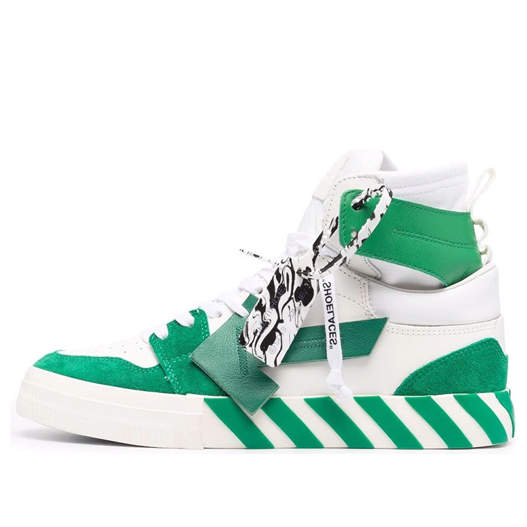Off-White Vulcanized High-Top 'Green White' OMIA225F21LEA0010155