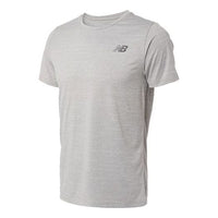 New Balance Men's New Balance Casual Sports Round Neck Short Sleeve Gray AMT01012-AG