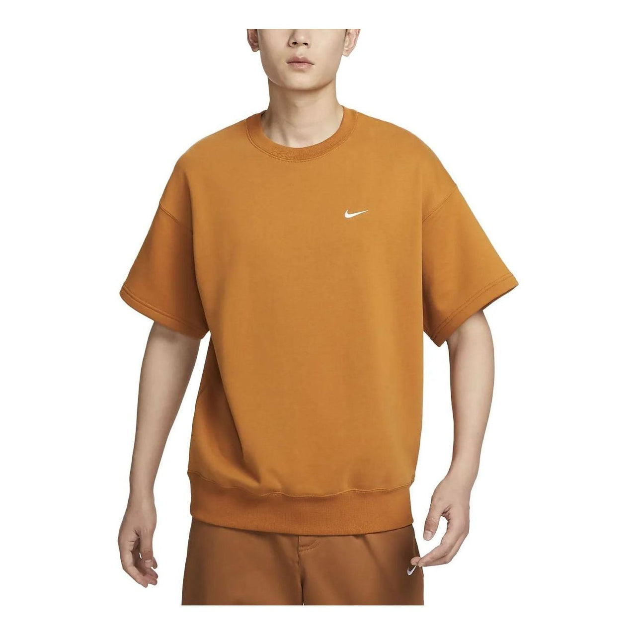 Nike Solo Swoosh Logo T-Shirt 'Brown' DX0881-754