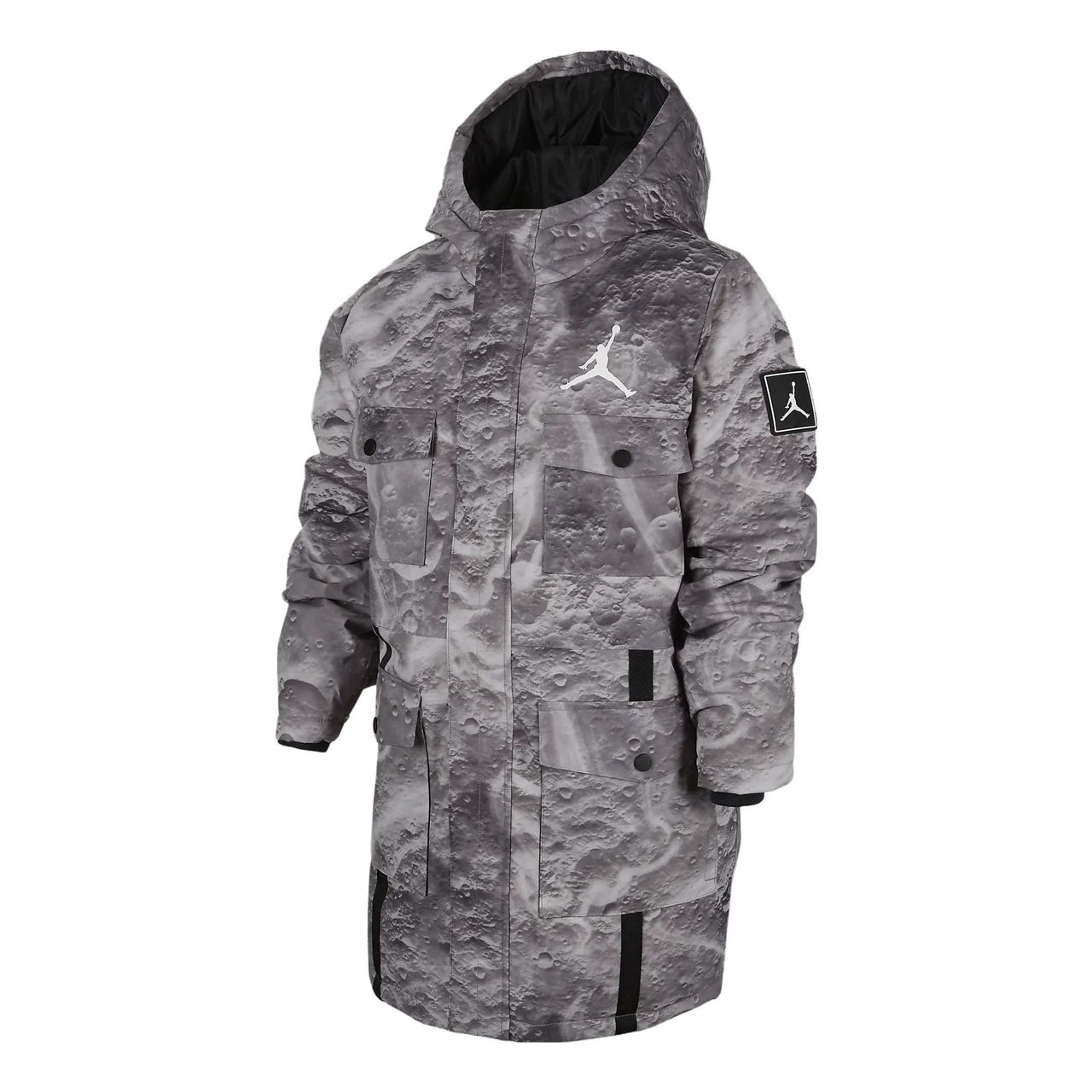 (GS) Air Jordan Essentials Down Parka Jacket 'Camo Grey' FV5813-226