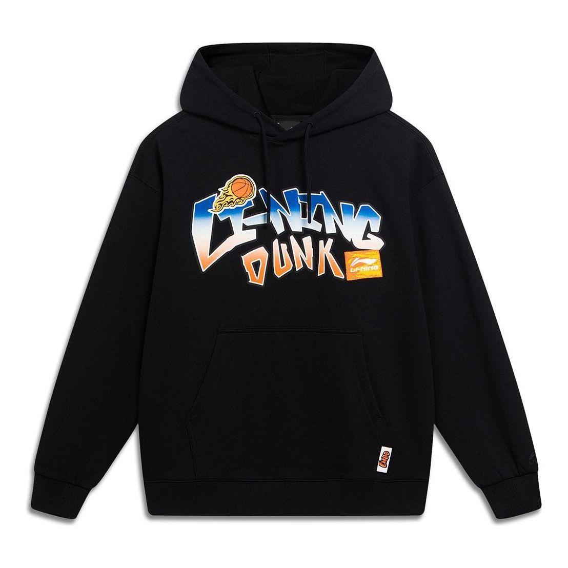 Li-Ning Hoops Cartoon Graphic Hoodie 'Black' AWDT551-4