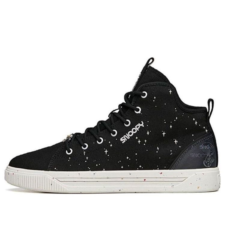 ANTA x Snoopy Skateboarding Series Sneakers 'Black White' 912138601-1
