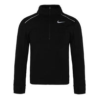 Men's Nike Dri-Fit Running Training Fleece Lined Sports Long Sleeves Black T-Shirt BV4714-010