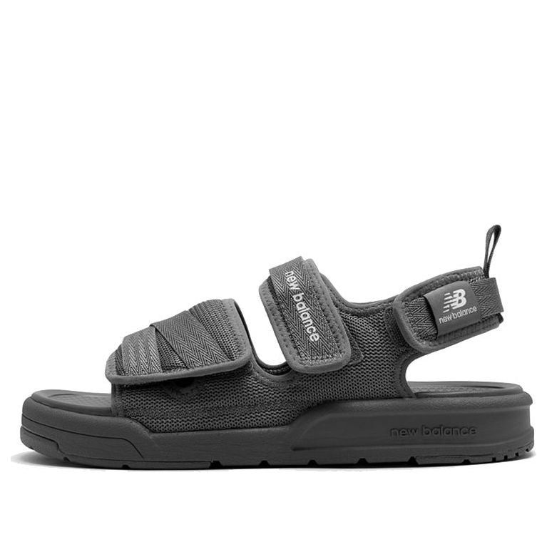 New Balance 3206 Series Velcro Open Toe Flat Heel Sports Dark Grey Sandals 'Dark Gray White' SDL3206I