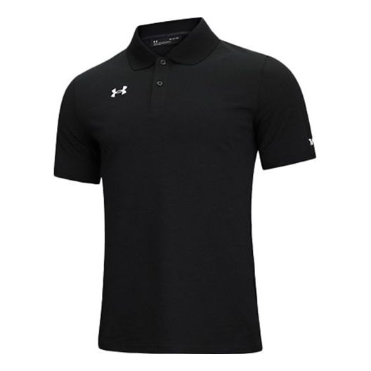 Men's Under Armour Sports lapel Training Short Sleeve Polo Shirt Black 21500536-001