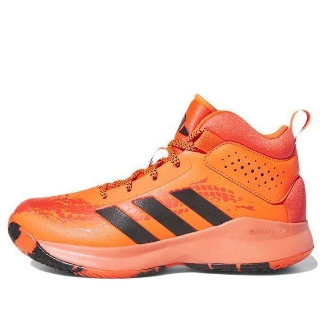 (GS) adidas Cross Em Up 5 Wide J 'Solar Red Black' HQ8494