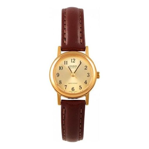 Casio Influencer Analog Leather Strap Watch 'Brown Gold' LTP-1095Q-9B1
