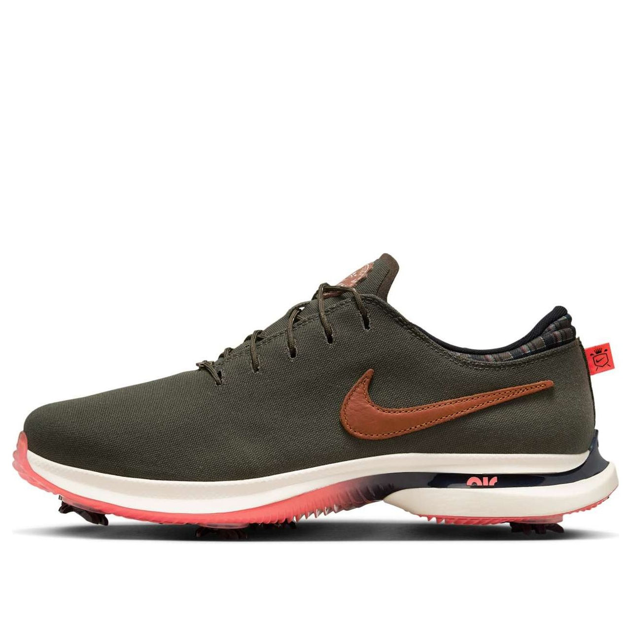 Nike Victory Tour 3 Golf Extra Wide 'Cargo Khaki Hot Punch' FQ8307-300
