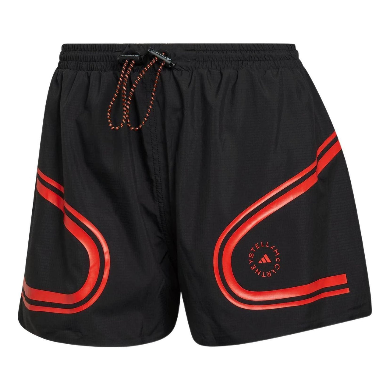 (WMNS) adidas by Stella McCartney TruePace Running Shorts 'Black Red' HD9118