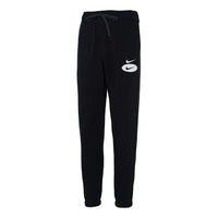 Men's Nike Logo Embroidered Training Bundle Feet Sports Pants/Trousers/Joggers Autumn Black DM5472-010