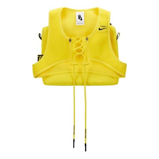 (WMNS) Nike x Off-White NRG X Cross Bib Vest 'Opti Yellow' BV8054-731