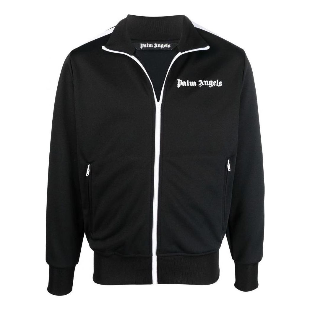 Palm Angels SS22 Classic Track Jacket 'Black White' PMBD001C99FAB0011001