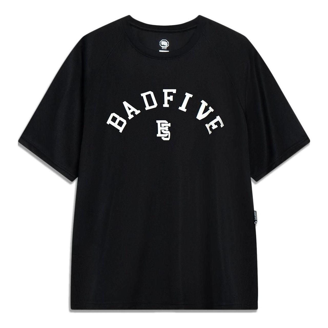 Li-Ning BadFive Logo T-shirt 'Black White' ATST087-2