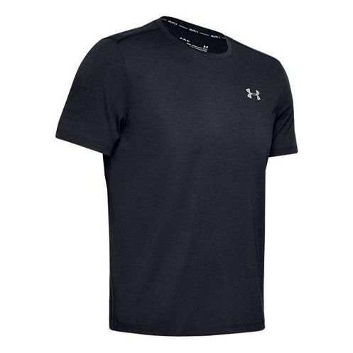 Men's Under Armour UA Swyft Running Sports Short Sleeve Black 1347412-001
