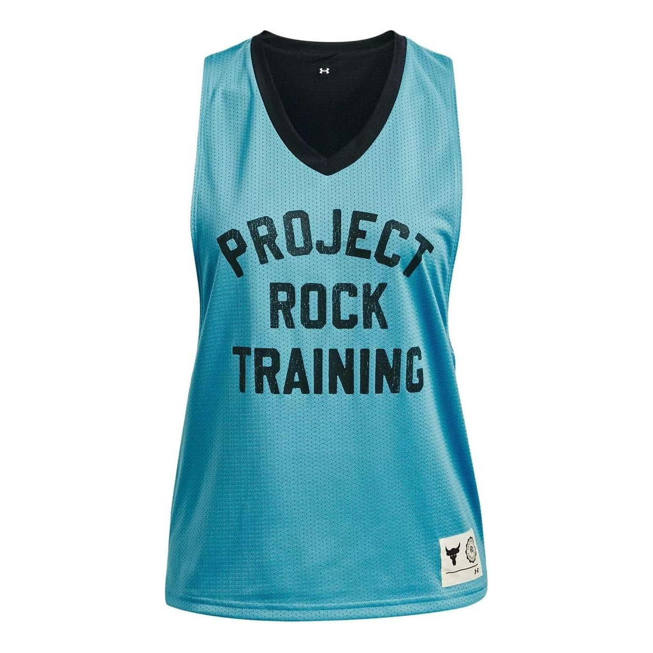 (WMNS) Under Armour Project Rock Penny Mesh Reversible Tank 'Teal' 1377459-433