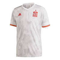 adidas FEF A JSY Spanish national team Away Fan Edition Sports Short Sleeve Jersey White Gray EH6514