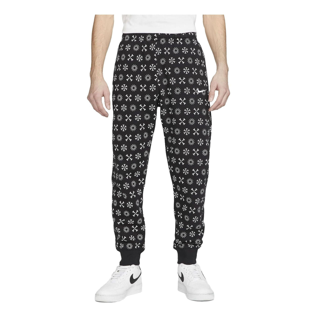 Nike Sportswear Club Fleece Monogram Jogger Pants 'Black' FJ1637-011