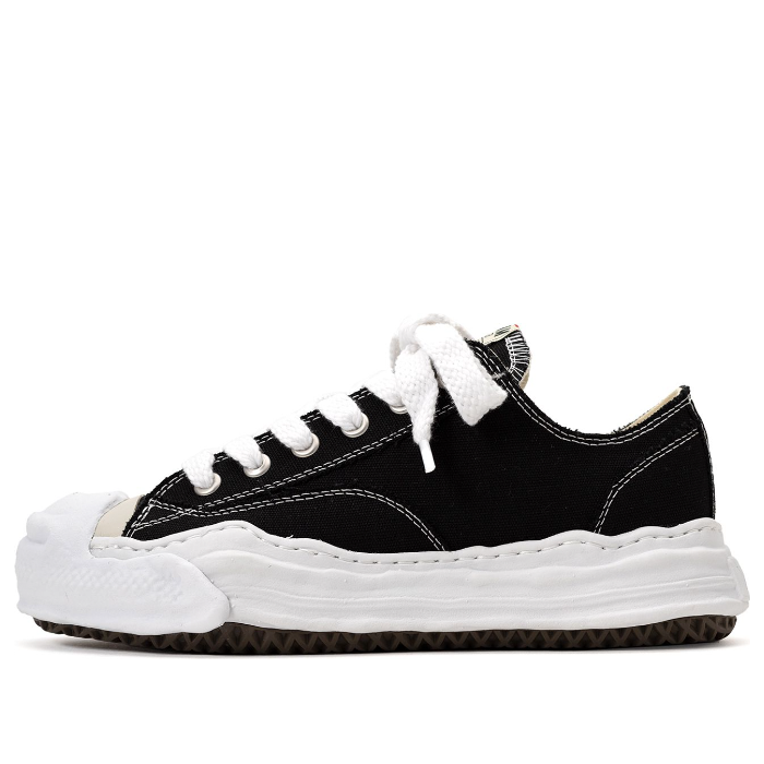 Maison MIHARA YASUHIRO HANK OG Sole Canvas Low 'Black White' A05FW702-BLK