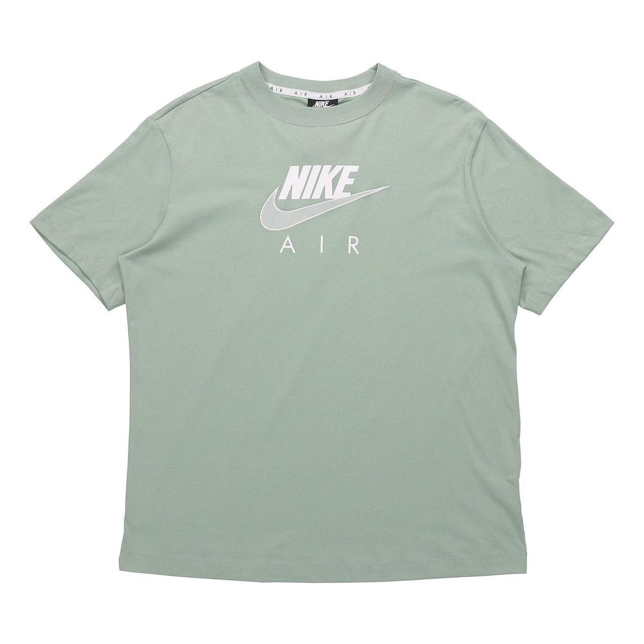 (WMNS) Nike Air Logo Casual Sports Short Sleeve Green CZ8615-006