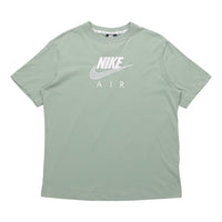 (WMNS) Nike Air Logo Casual Sports Short Sleeve Green CZ8615-006