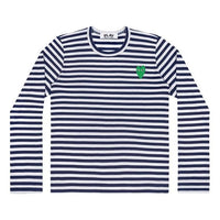 (WMNS) COMME des GARCONS PLAY Stripe Long Sleeves Tee 'Blue White Green' AZ-T051-051-1