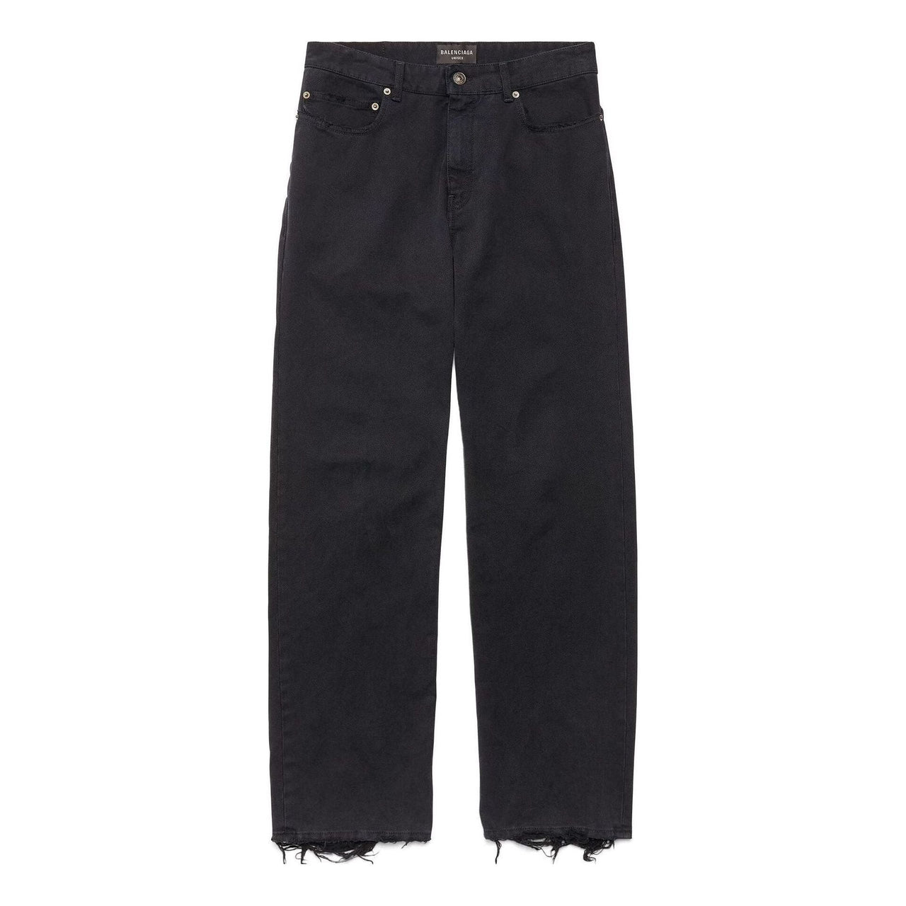(WMNS) Balenciaga Medium Fit Pants 'Black' 751110TNW111700