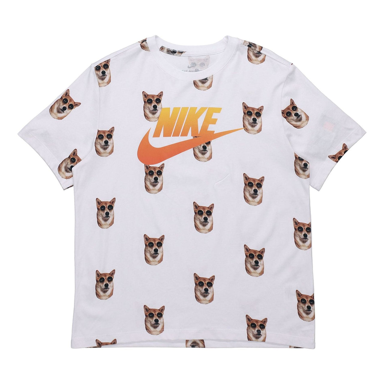 Nike Sunglasses Printing Casual Short Sleeve White CT6288-100