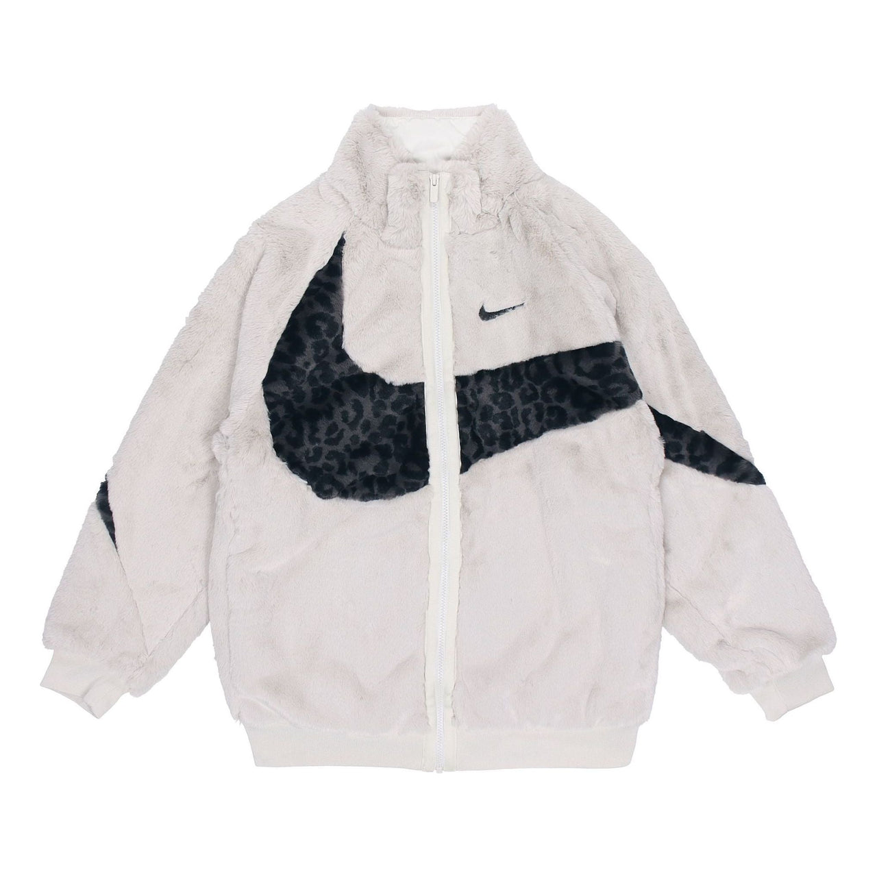 Men's Nike Sportswear Swoosh Contrasting Colors Large Logo Sports Jacket Autumn White DH6685-072