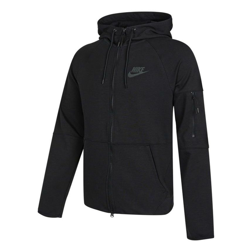 Nike Tech-Pack Logo Knit Hooded Jacket Black DD5285-010
