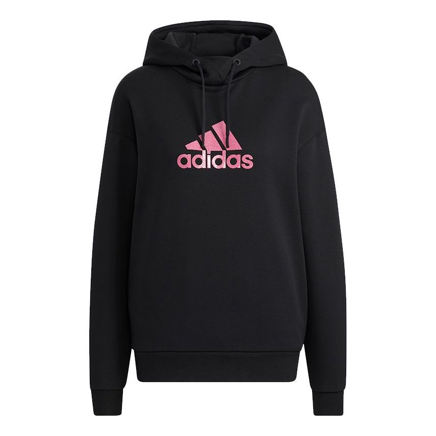 (WMNS) adidas Fi Sweater Hoodies 'Black Pink' HB7362