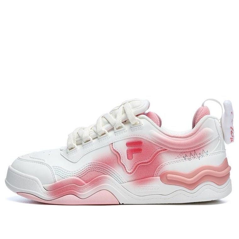 (WMNS) FILA FUSION Kick Sneakers 'White Pink' T12W312206FSQ