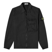 STONE ISLAND Zip Pocket Overshirt 'Black' 7415117WN-V0129