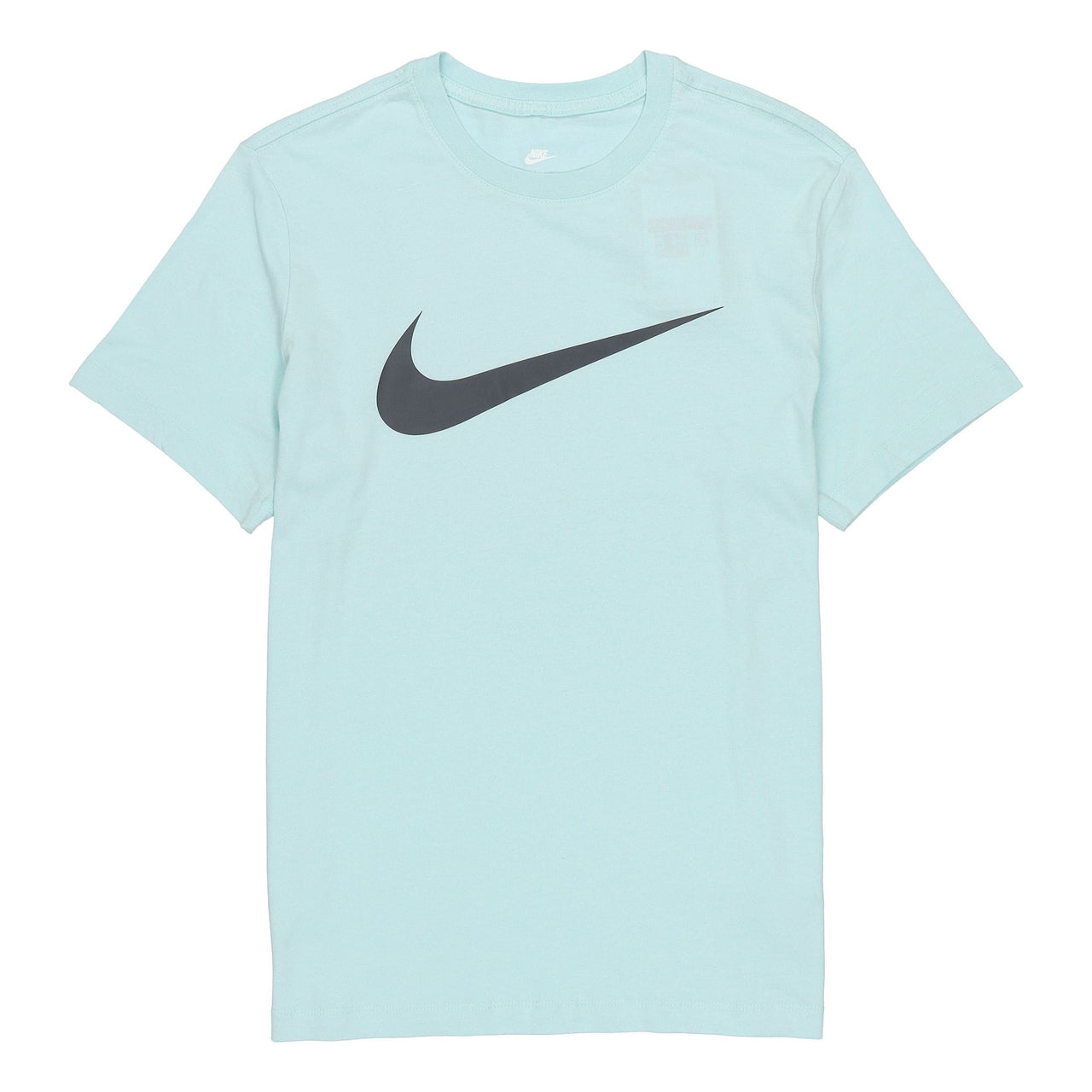 Men's Nike Solid Color Large Logo Printing Round Neck Short Sleeve Light Green T-Shirt BV0628-382