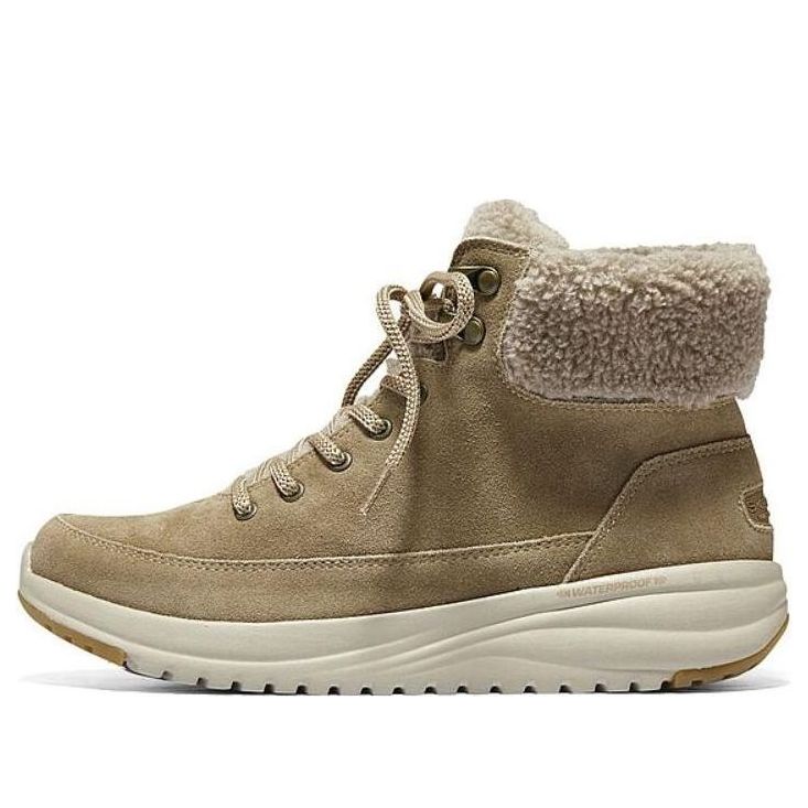 (WMNS) Skechers On-The-Go Stellar Boots 'Tan' 144770-BRN