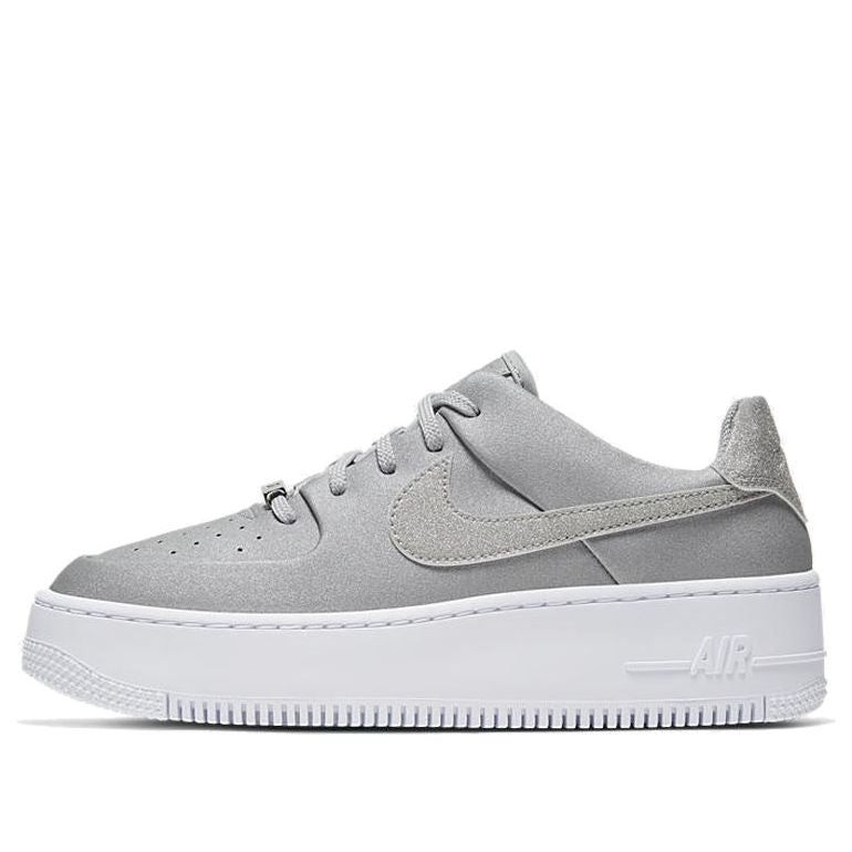 (WMNS) Nike Air Force 1 Sage Low Lx 'Metallic Silver White' CQ7510-017