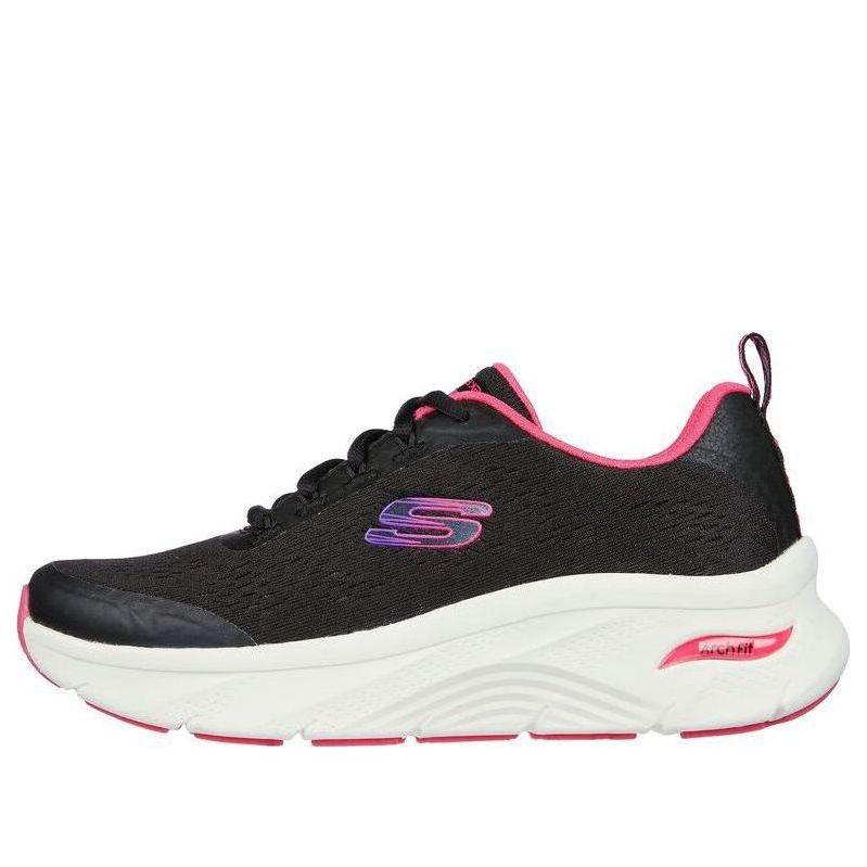 (WMNS) Skechers Arch Fit D'Lux 'Black' 149687-BKHP
