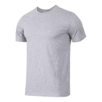 Men's Nike Solid Color Cotton Round Neck Short Sleeve Gray T-Shirt AJ1159-063