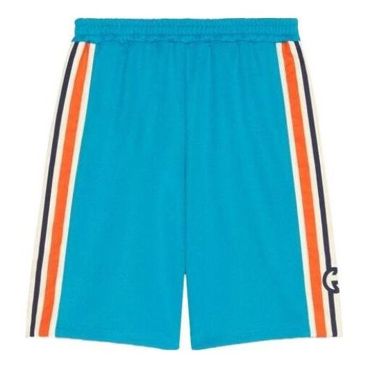 Gucci Interlocking G Jersey Shorts 'Bright Zircon Ivory Orange' 673308-XJDU1-4628
