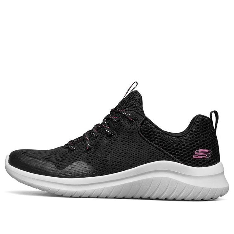 (WMNS) Skechers Ultra Flex 2.0 Low-Top Running Shoes Black/White 149090-BKW