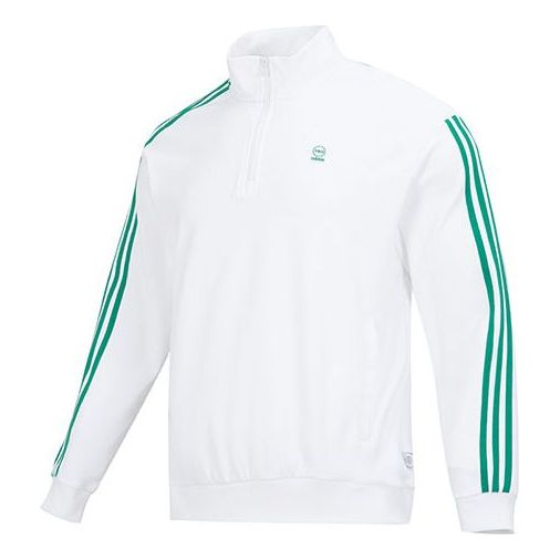 adidas Half-Zip Top 'White Green' IK5432