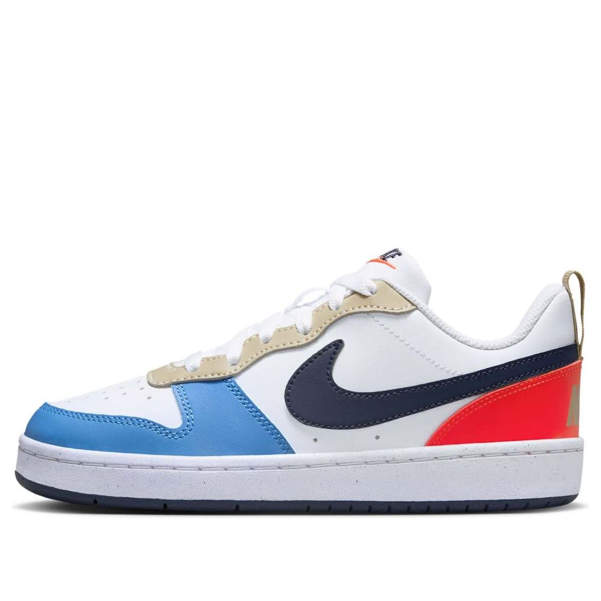 (GS) Nike Court Borough Low Recraft 'White Thunder Blue Crimson' DV5456-124