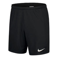 Nike Solid Color Logo Elastic Waistband Straight Shorts Black BV6856-010