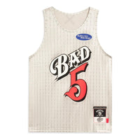 Li-Ning x Mitchell & Ness BadFive Graphic Basketball Jersey 'Grey' AAYT047-7