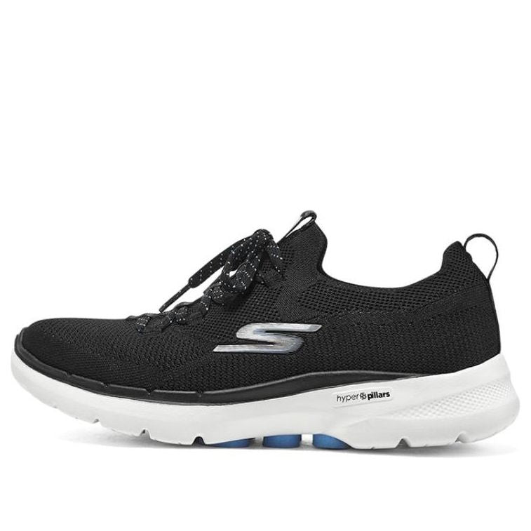 (WMNS) Skechers Go Walk 6 'Black Light Blue' 124620-BKLB