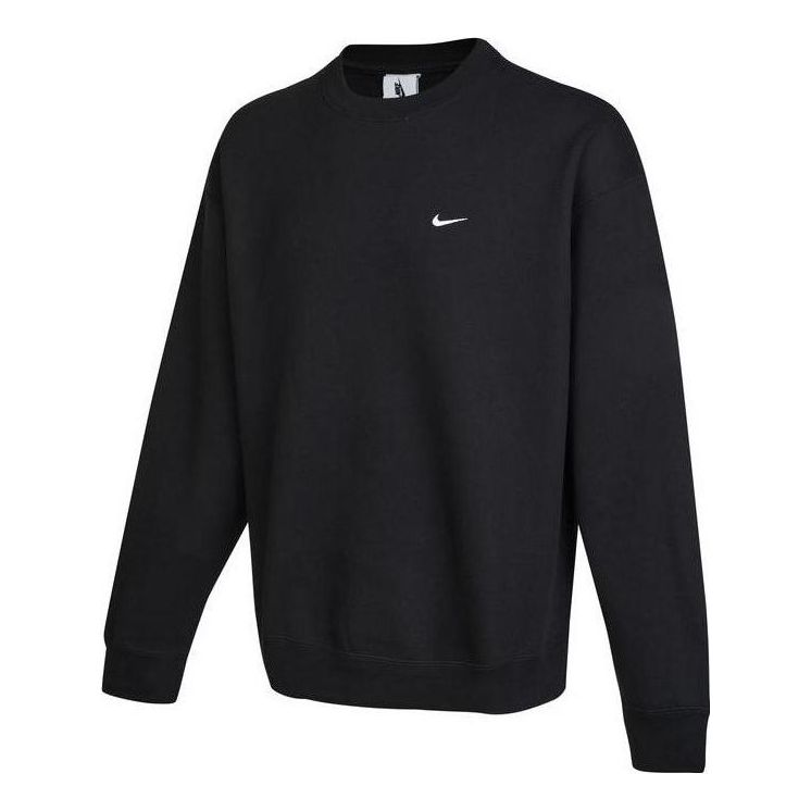 Nike Solo Swoosh Crewneck Sweatshirt 'Black' DX1362-010